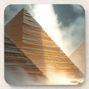 Pyramiden getränkeuntersetzer