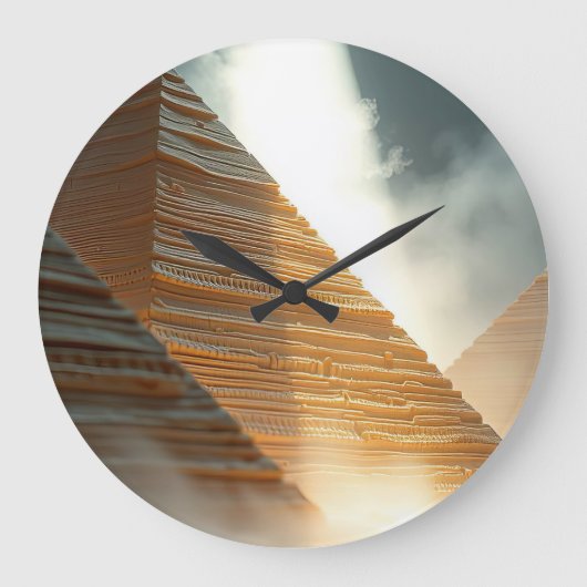 Pyramiden große wanduhr (Vorderseite)