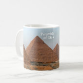 Pyramiden historischer Tasse Gisehs (Vorderseite Links)