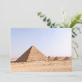 Pyramiden in Ägypten Einladung (Stehend Vorderseite)