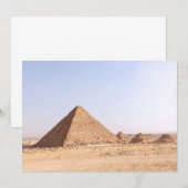 Pyramiden in Ägypten Einladung (Vorne/Hinten)