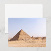 Pyramiden in Ägypten Einladung (Vorne/Hinten)