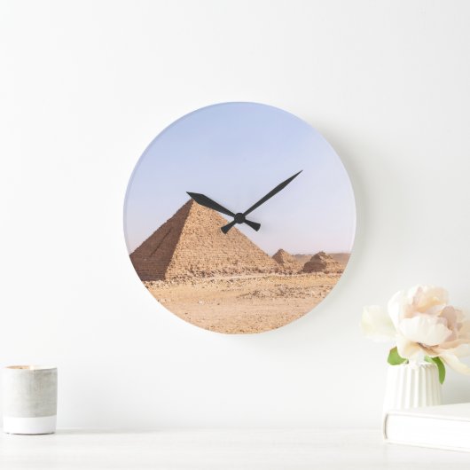 Pyramiden in Ägypten Große Wanduhr (Zuhause)
