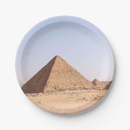 Pyramiden in Ägypten Pappteller (Vorderseite)