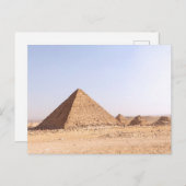 Pyramiden in Ägypten Postkarte (Vorne/Hinten)