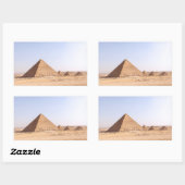 Pyramiden in Ägypten Rechteckiger Aufkleber (Blatt)