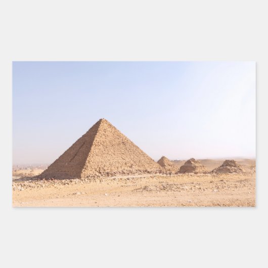 Pyramiden in Ägypten Rechteckiger Aufkleber (Vorderseite)