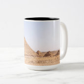 Pyramiden in Ägypten Zweifarbige Tasse (VorderseiteRechts)
