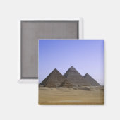 Pyramiden in der Wüste Kairo, Ägypten Magnet (Vorderseite/Rückseite)
