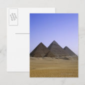 Pyramiden in der Wüste Kairo, Ägypten Postkarte (Vorne/Hinten)