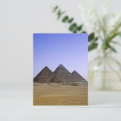 Pyramiden in der Wüste Kairo, Ägypten Postkarte (Stehend Vorderseite)