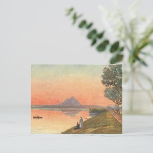 Pyramiden in Entfernung Postkarte (Stehend Vorderseite)