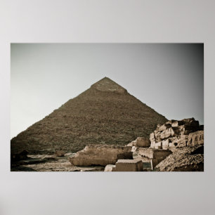 Pyramiden in Giseh in Kairo, Ägypten Poster
