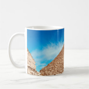 Pyramiden in giza antiken, antiken, archäologische kaffeetasse