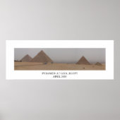 Pyramiden in Gizeh, Ägypten Poster (Vorne)