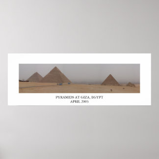 Pyramiden in Gizeh, Ägypten Poster