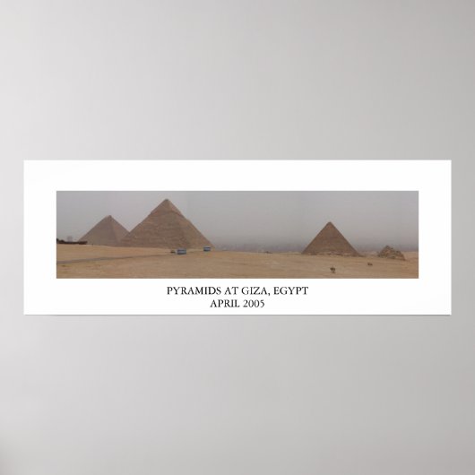 Pyramiden in Gizeh, Ägypten Poster (Vorne)