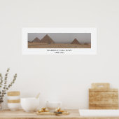 Pyramiden in Gizeh, Ägypten Poster (Küche)