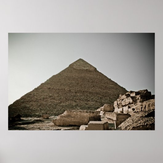Pyramiden in Gizeh in Kairo, Ägypten Poster (Vorne)