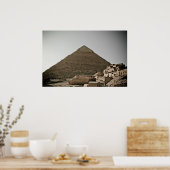 Pyramiden in Gizeh in Kairo, Ägypten Poster (Küche)
