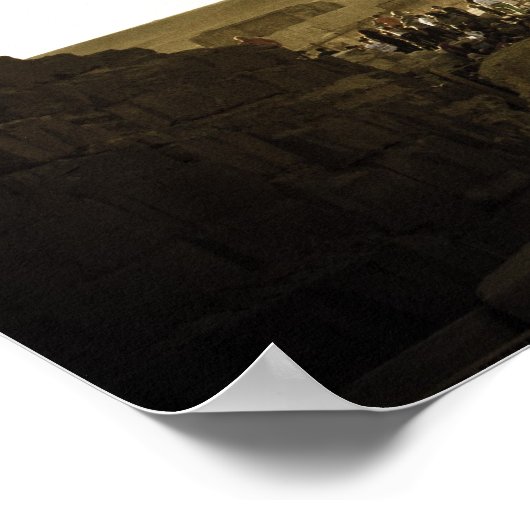 Pyramiden in Gizeh in Kairo, Ägypten Poster (Ecke)