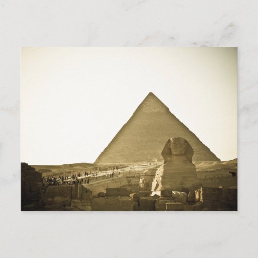 Pyramiden in Gizeh in Kairo, Ägypten Postkarte (Vorderseite)