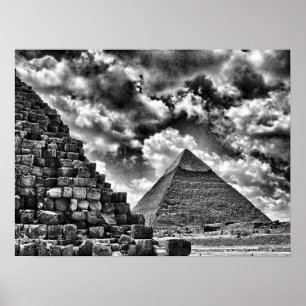 Pyramiden in Gizeh, Kairo, Ägypten Poster