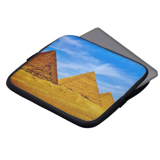 Pyramiden in Gizeh Laptopschutzhülle (Vorne Oben)
