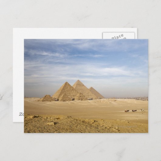 Pyramiden Kairo, Ägypten Postkarte (Vorne/Hinten)