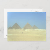 Pyramiden, Kairo Postkarte (Vorne/Hinten)