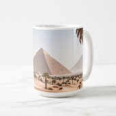 Pyramiden & Palmen Kaffeetasse (VorderseiteRechts)