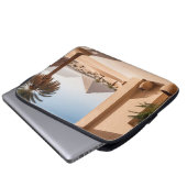 Pyramiden & Palmen Laptopschutzhülle (Vorne Knopf)
