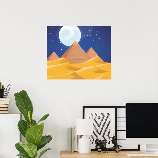 Pyramiden Poster (Heimbüro)