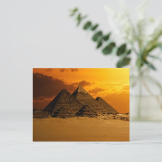 Pyramiden Postkarte (Stehend Vorderseite)
