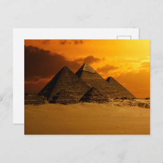 Pyramiden Postkarte (Vorne/Hinten)