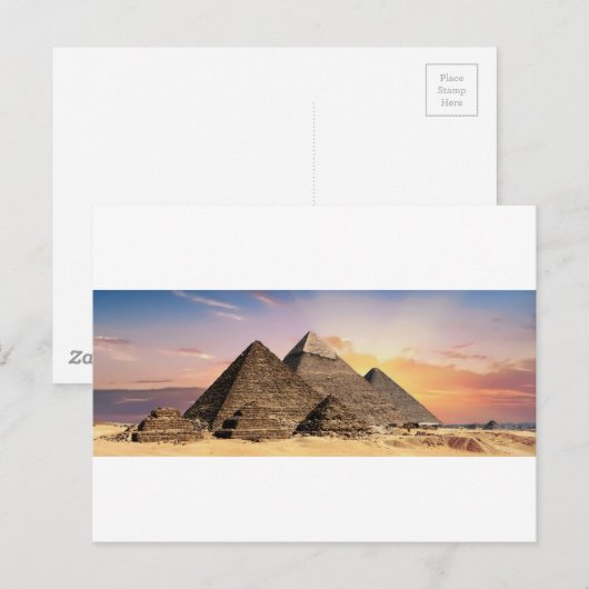 Pyramiden Postkarte (Vorne/Hinten)