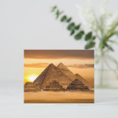 Pyramiden Postkarte (Stehend Vorderseite)