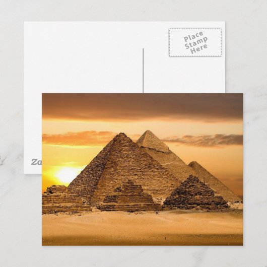 Pyramiden Postkarte (Vorne/Hinten)
