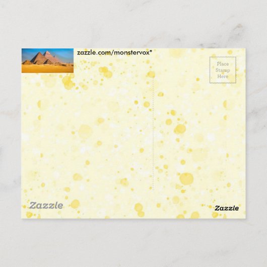 Pyramiden Postkarte (Rückseite)