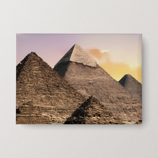 Pyramiden Sphinx Altes Ägypten Pharao Cheops Wüste Button (Vorderseite)