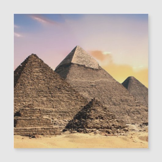 Pyramiden Sphinx Altes Ägypten Pharao Cheops Wüste Magnetkarte (Vorderseite)