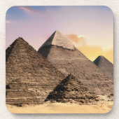 Pyramiden Sphinx Altes Ägypten Pharao Khufu Wüste Getränkeuntersetzer (Vorderseite)