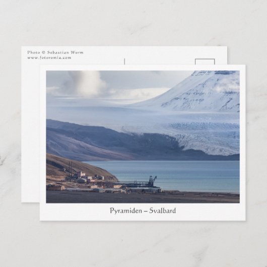 Pyramiden Svalbard Postkarte (Vorne/Hinten)