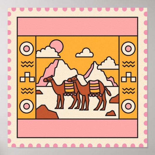 Pyramiden und Camels Poster (Vorne)