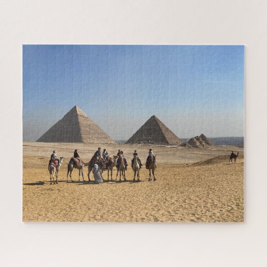 Pyramiden und Kamelen Ägypten Puzzle (Horizontal)