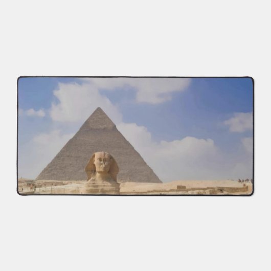 Pyramiden und Sphinx Schreibtischunterlage (Vorderseite)