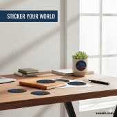 Pyramiden unter Sternen | Ägyptischer Night Sky Runder Aufkleber