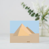Pyramiden von Ägypten Postkarte (Stehend Vorderseite)
