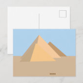 Pyramiden von Ägypten Postkarte (Vorne/Hinten)