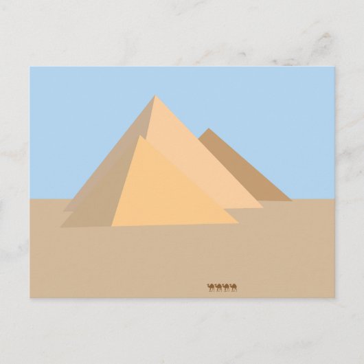 Pyramiden von Ägypten Postkarte (Vorderseite)